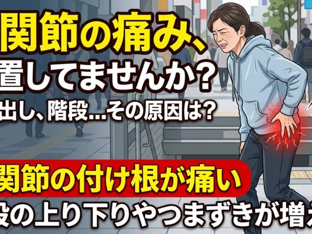 股関節の痛み放置してませんか
